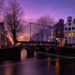 View on Herengracht, Amsterdam Light Festival in Amsterdam, 2019