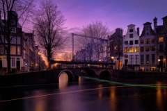 View on Herengracht, Amsterdam Light Festival in Amsterdam, 2019