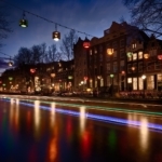 View on Herengracht, Amsterdam Light Festival in Amsterdam, 2019