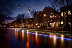 View on Herengracht, Amsterdam Light Festival in Amsterdam, 2019