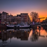 View on Walter Süskind bridge in Amsterdam, 2019 6000 x 4000 p