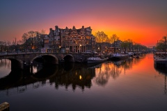 View from Papiermolensluis, Korte Prinsengracht in Amsterdam, 20