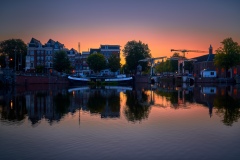 Photo of Walter Süskind Bridge and Amstel River in Amsterdam, 2