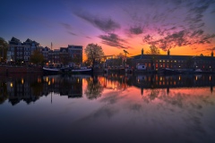 Photo of Walter Süskind Bridge and Amstel River in Amsterdam, 2