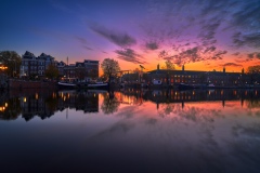 Photo of Walter Süskind Bridge and Amstel River in Amsterdam, 2
