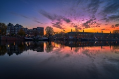 Photo of Walter Süskind Bridge and Amstel River in Amsterdam, 2
