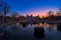 View on the Rijksmuseum at the Museum Square in Amsterdam, 2021