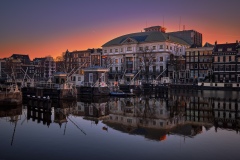 View on Amstel River & Carré Theatre in Amsterdam, 2019 5928 x