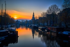 View on Montelbaantoren, Waalseilandbrug in Amsterdam, 2019 
766