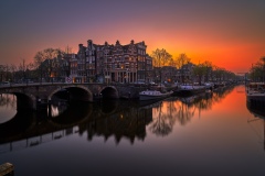 View from Papiermolensluis, Korte Prinsengracht in Amsterdam, 20