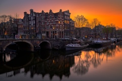 View from Papiermolensluis, Korte Prinsengracht in Amsterdam, 20