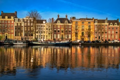 View on Amstel River in Amsterdam, 2020 
7952 x 5304 pixels
