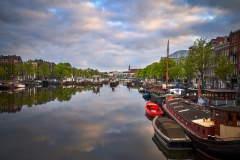 View on Skinny Bridge, Amstel River in Amsterdam, 2020 
7952 x 5