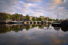 View on Skinny Bridge, Amstel River in Amsterdam, 2020 
7952 x 5