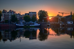 Photo of Walter Süskind Bridge and Amstel River in Amsterdam, 2
