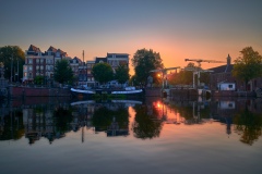 Photo of Walter Süskind Bridge and Amstel River in Amsterdam, 2