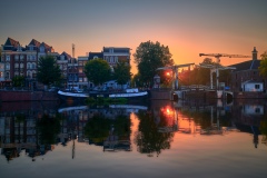 Photo of Walter Süskind Bridge and Amstel River in Amsterdam, 2