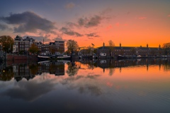 Photo of Walter Süskind Bridge and Amstel River in Amsterdam, 2