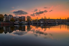 Photo of Walter Süskind Bridge and Amstel River in Amsterdam, 2