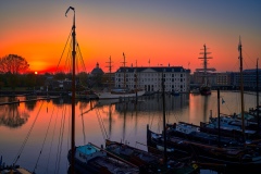 Photo of Oosterdok and Scheepvaartmuseum in Amsterdam, 2020 
787