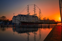 Photo of Oosterdok and Scheepvaartmuseum in Amsterdam, 2020 
710