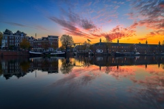 Photo of Walter Süskind Bridge and Amstel River in Amsterdam, 2