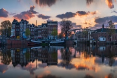 Panorama of Blauwbrug and Amstel River in Amsterdam, 2019 19881