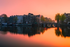 Panorama of Amstel River in Amsterdam, 2019 16257 x 4476 pixels