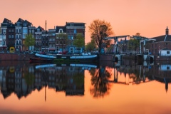 Panorama of Amstel River in Amsterdam, 201935339 x 6778 pixels