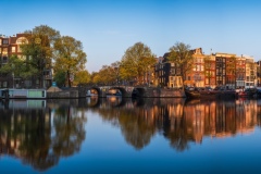 Panorama of Amstel River in Amsterdam, 201925886 x 5972 pixels