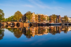 Panorama of Amstel River in Amsterdam, 2019 23314 x 6287 pixels