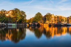 Panorama of Amstel River in Amsterdam, 2019 20694 x 5278 pixels