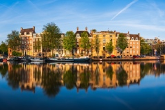 Panorama of Amstel River in Amsterdam, 2019 19320 x 5245 pixels