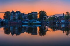 Panorama of Amstel River in Amsterdam, 2019 25335 x 6026 pixels