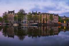 Panorama of Amstel River in Amsterdam, 2020 19894 x 5274 pixels