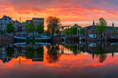 Panorama of Amstel River in Amsterdam, 202022309 x 5376 pixels