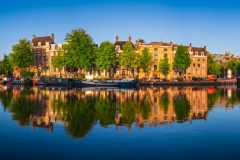 Panorama of Amstel River in Amsterdam, 2020 19817 x 5318 pixels