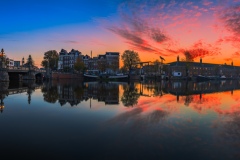 Panorama of Amstel River in Amsterdam, 2020 14223 x 5288 pixels