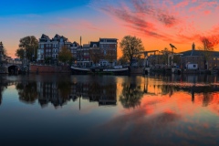 Panorama of Amstel River in Amsterdam, 2020 20499 x 5316 pixels