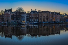 View on Amstel (west side) in Amsterdam, 2021 21670 x 5209 pixel