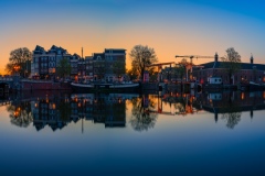 View on Amstel (east side) in Amsterdam, 2021 19483 x 5435 pixel