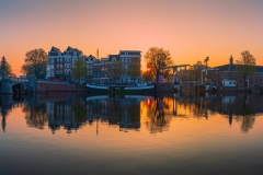 View on Amstel (east side) in Amsterdam, 2021 20425 x 5405 pixel