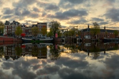 View on Amstel (east side) in Amsterdam, 2021 18677 x 5341 pixel