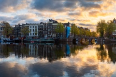 View on Amstel (east side) in Amsterdam, 2021 19362 x 5584 pixel