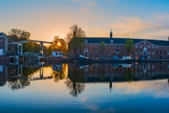 View on Amstel (west side) in Amsterdam, 2021 22903 x 5499 pixel