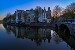 Where the Leidsegracht and Keizersgracht meet in Amsterdam, 2021
